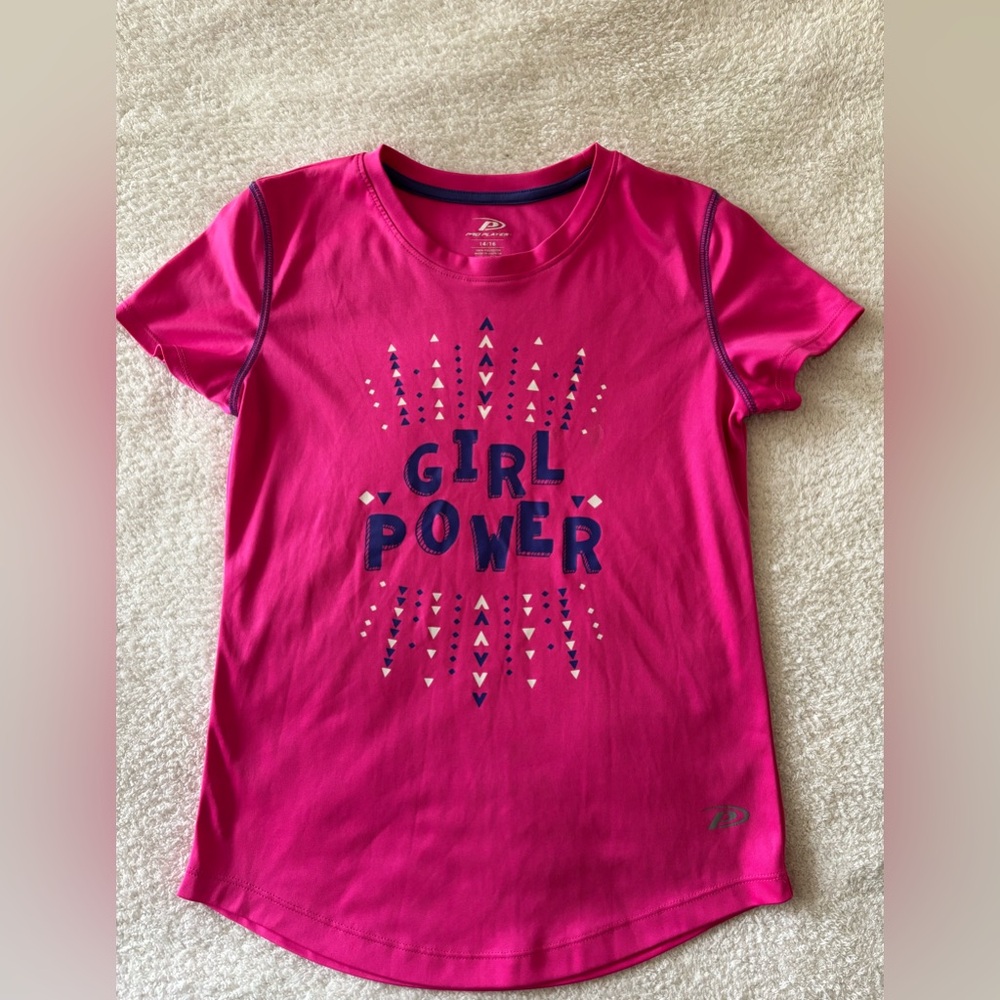 Pro Player Pink 'Girl’s Power' Kids Tee